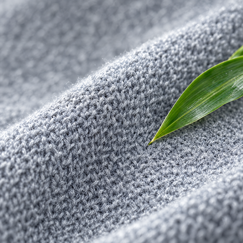Bamboo fabric close-up