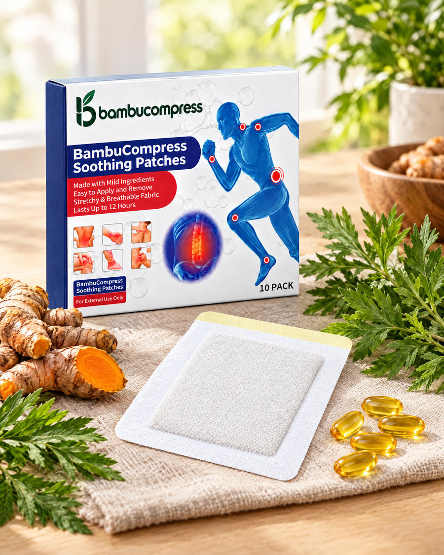Soothing patches box with turmeric, mugwort and vitamin E