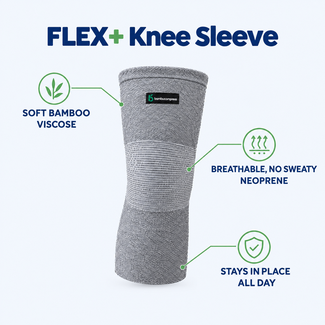 FLEX+ Bamboo Knee Sleeve
