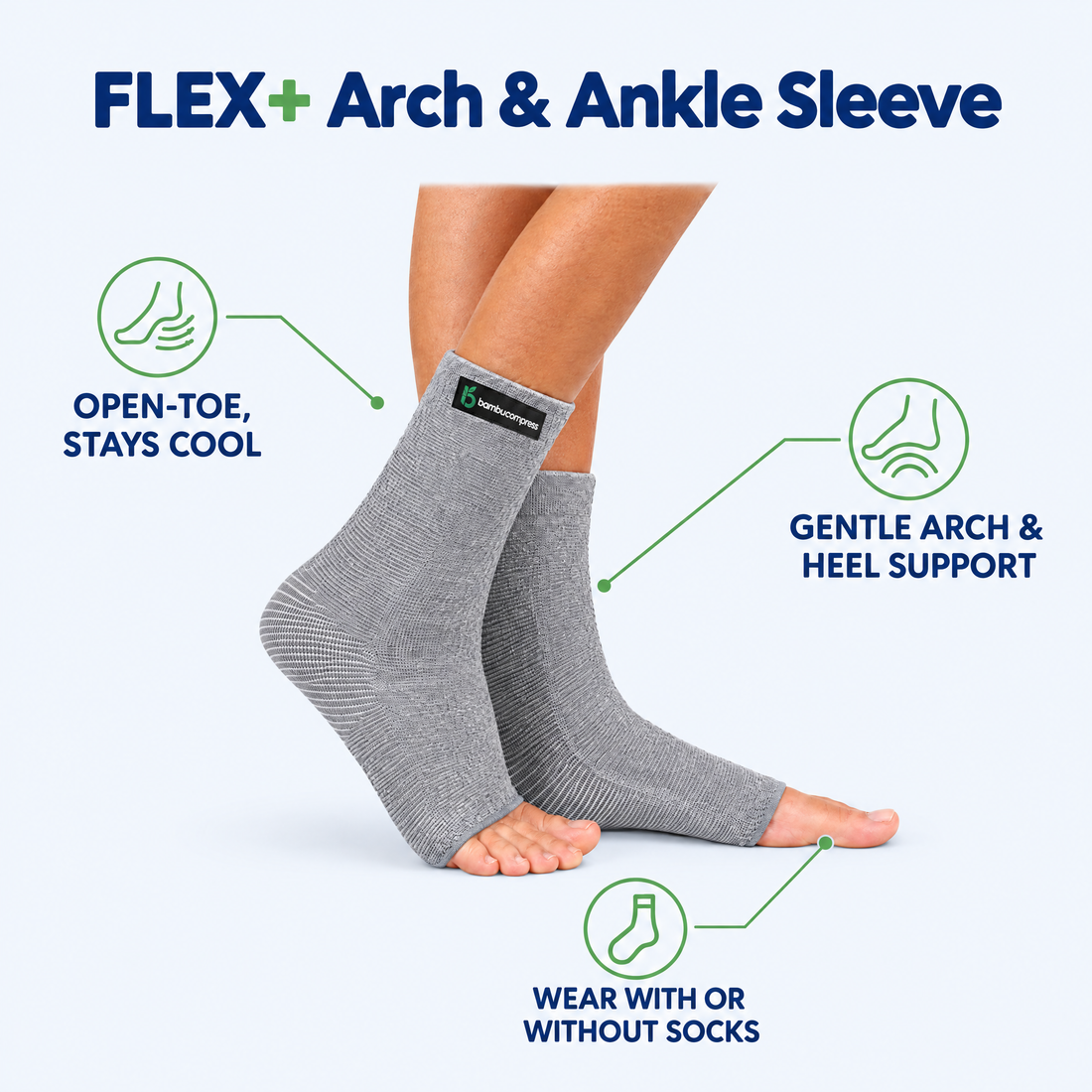 FLEX+ Bamboo Arch & Ankle Sleeve