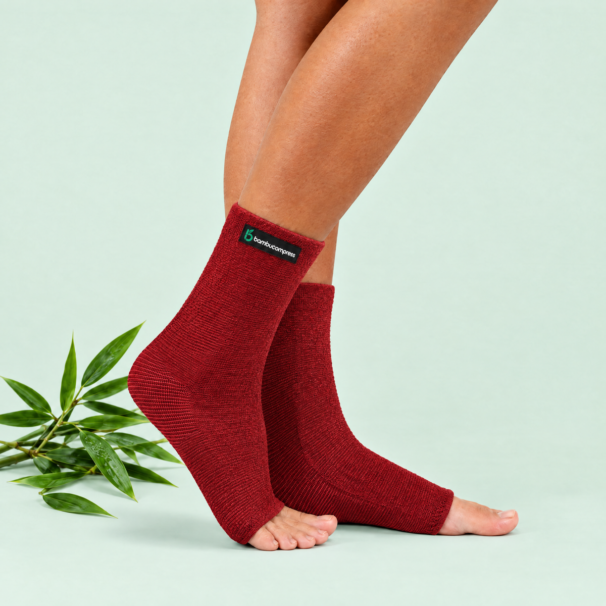 FLEX+ Bamboo Arch & Ankle Sleeve | Red