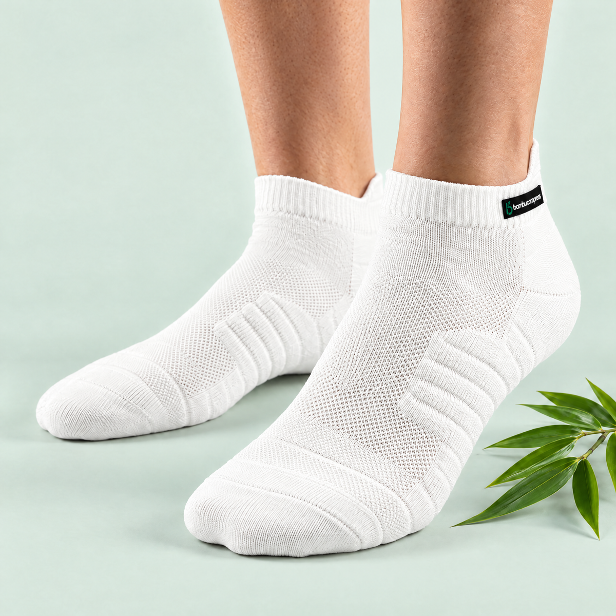 STEADY+ Cushion Low Socks | White